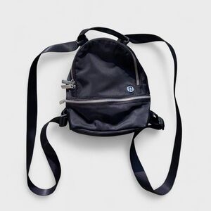 Lululemon Bag City Adventurer Backpack Micro Black+Silver Mini Bag Purse Soldout